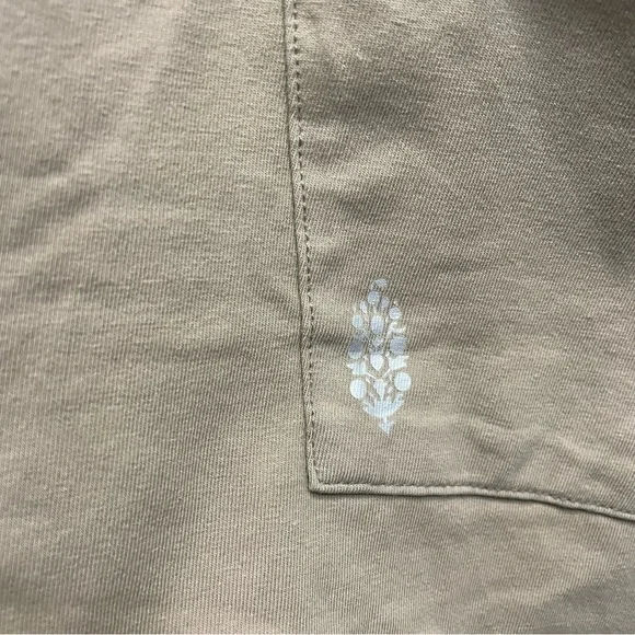 Free People Hot Shot Tee Romper in Mocha Latte Tan Color NWOT Size Large - Picture 9 of 10